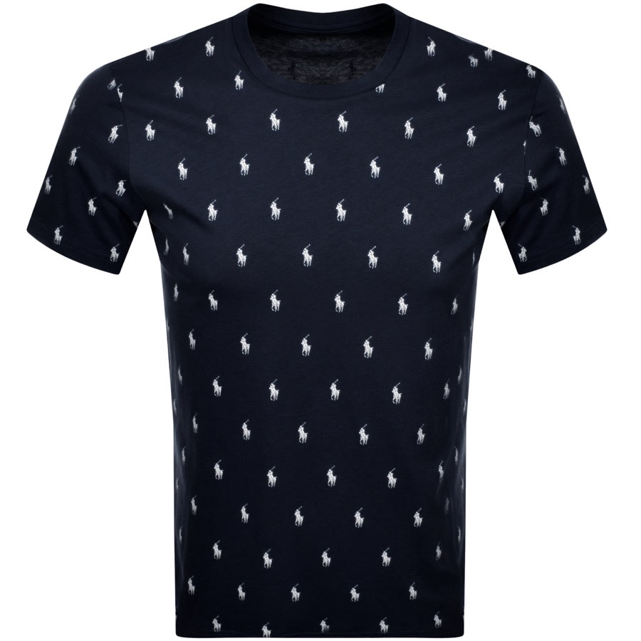 Alternative Image for ProductRalph Lauren Crew Neck Logo T Shirt Navy1